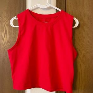 Zyia red crop top